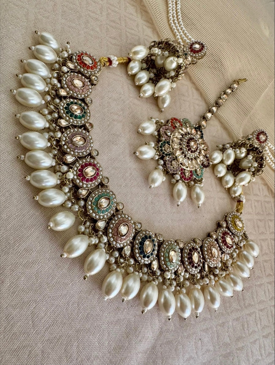 SARA MULTICOLOR SAHARA NECKLACE SET