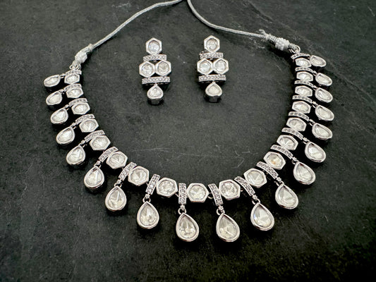ISHA POLKI CZ NECKLACE SET