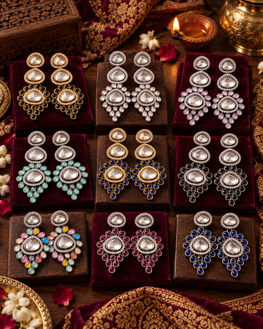Anaya Moissanite Jhumka Earrings