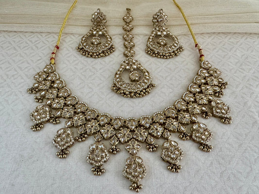 VEDA BRONZE GOLD NECKLACE SET