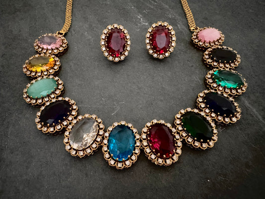 NOOR MULTICOLOR NECKLACE SET