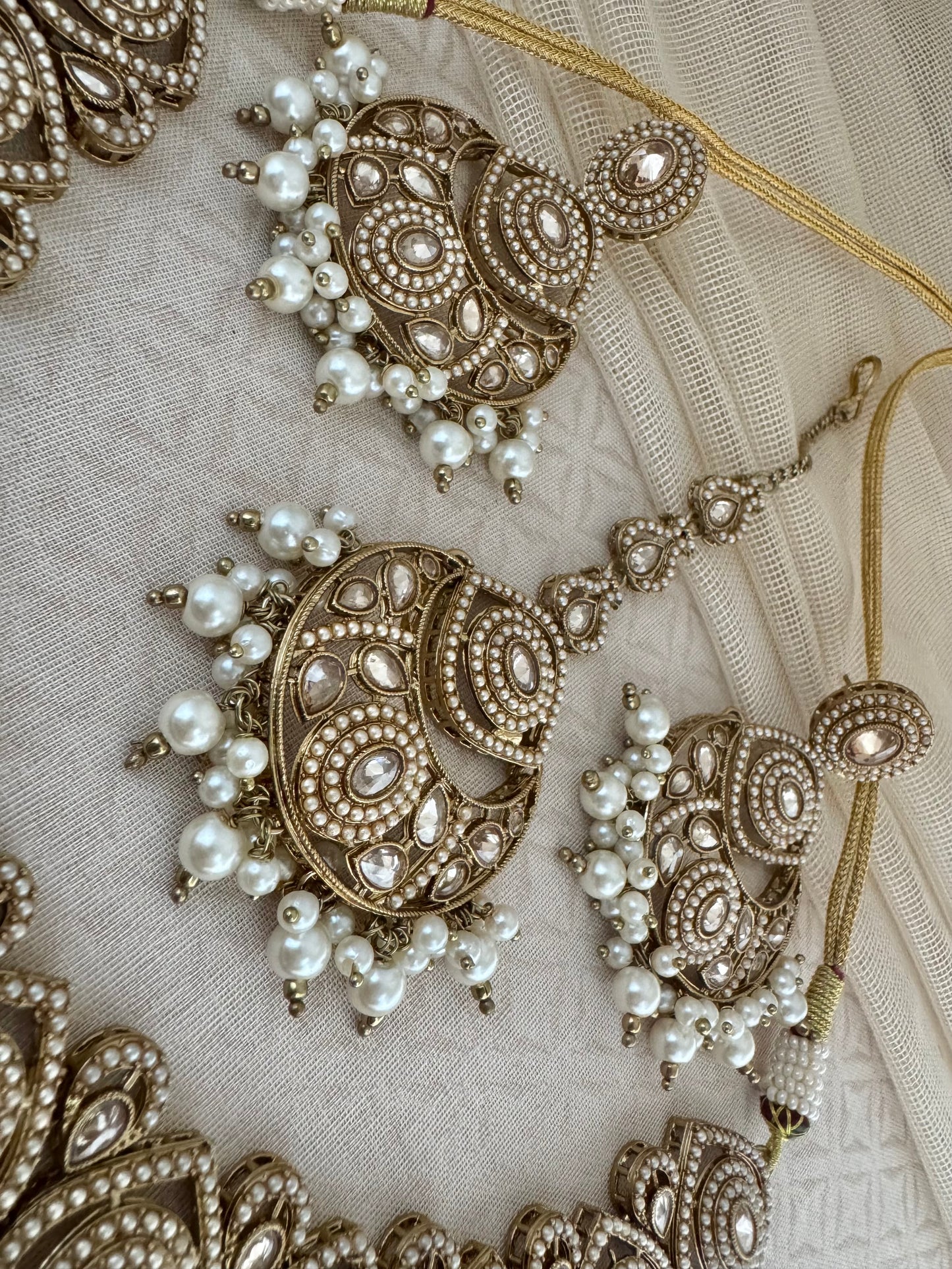 ZOYA PEARL GEOMETRIC NECKLACE SET
