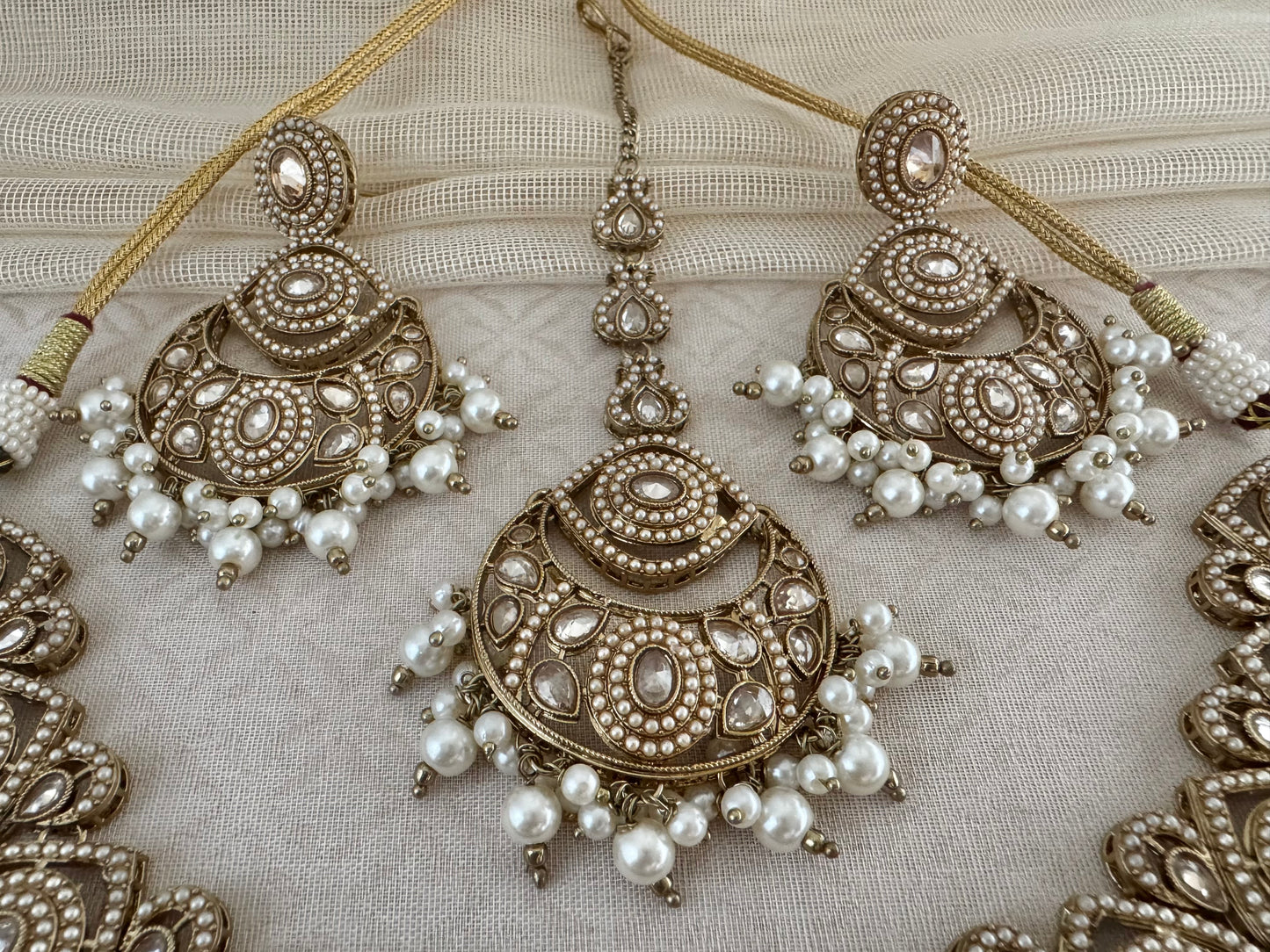 ZOYA PEARL GEOMETRIC NECKLACE SET