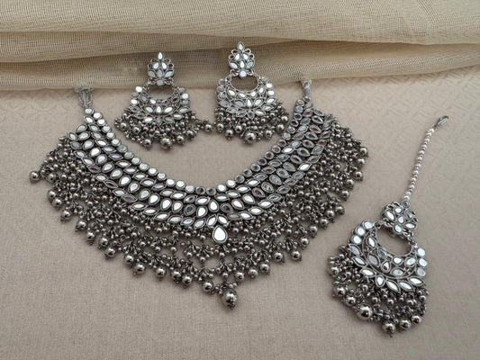 KIANA MIRROR NECKLACE SET