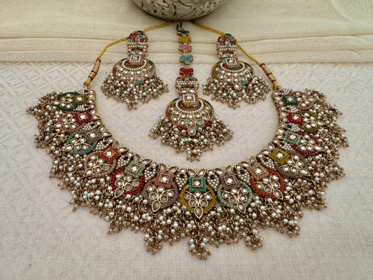 LEAH MULTICOLOR NECKLACE SET