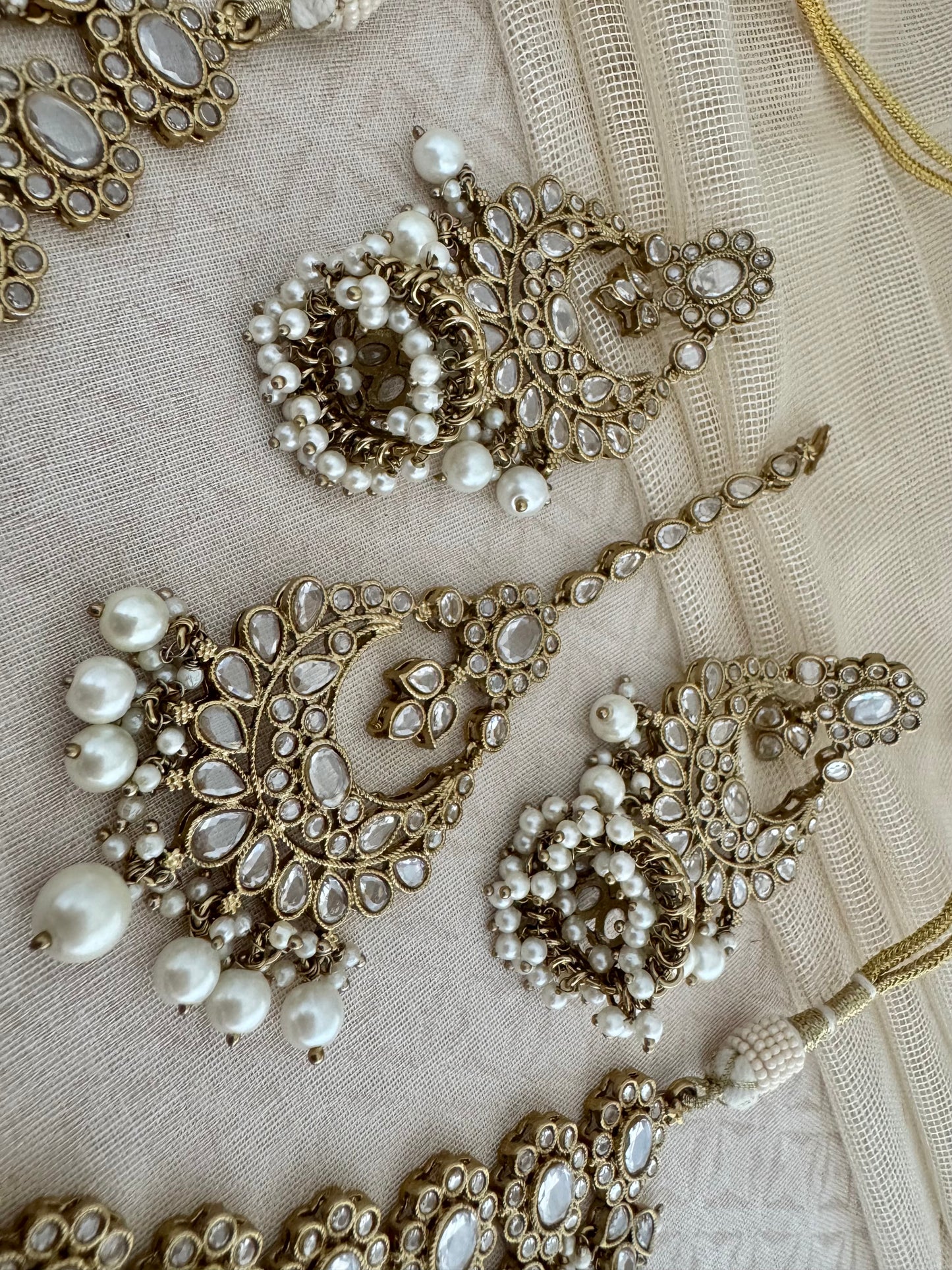 SABA POLKI FRINGE NECKLACE SET