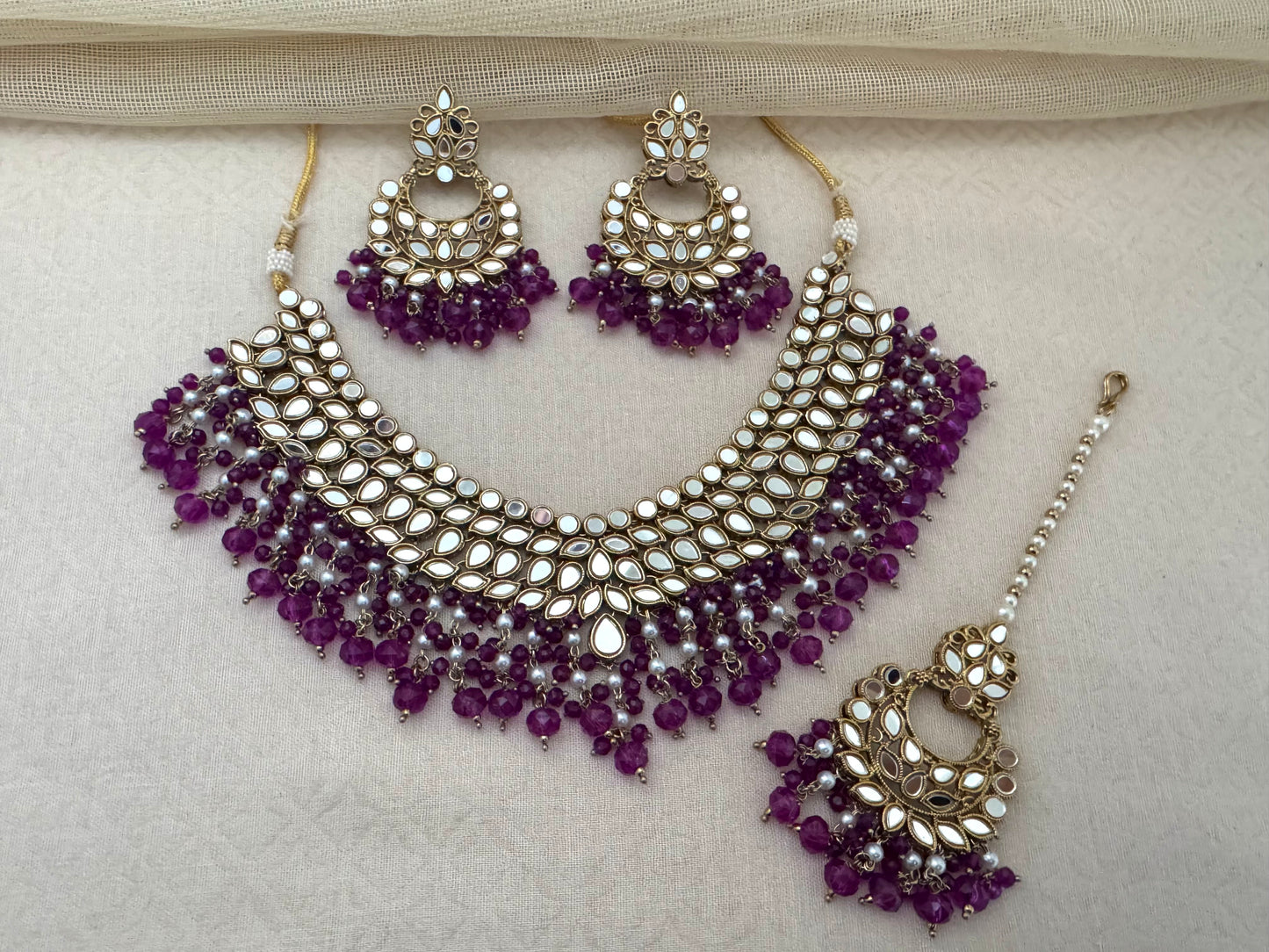 KIANA MIRROR NECKLACE SET