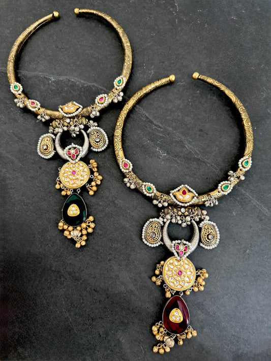 ANYA TWO-TONE HASLI PENDANT NECKLACE