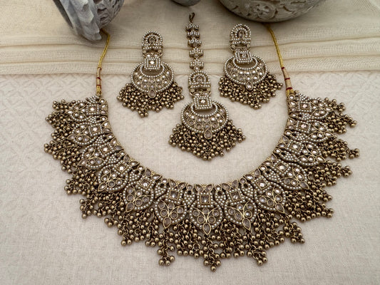 LEAH BRONZE GOLD NECKLACE SET