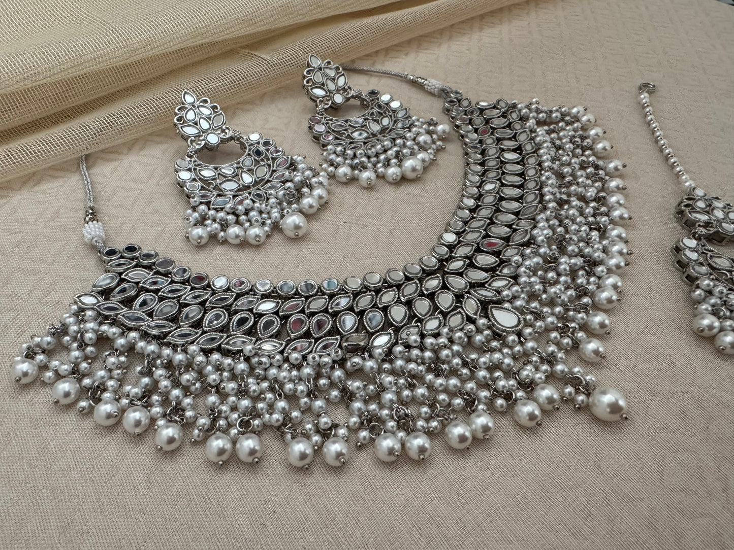 KIANA MIRROR NECKLACE SET