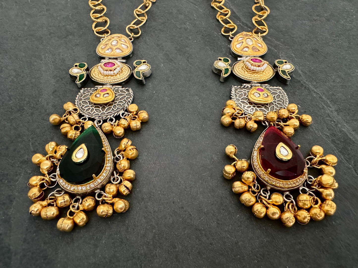 TANYA LONG TWO-TONE NECKLACE