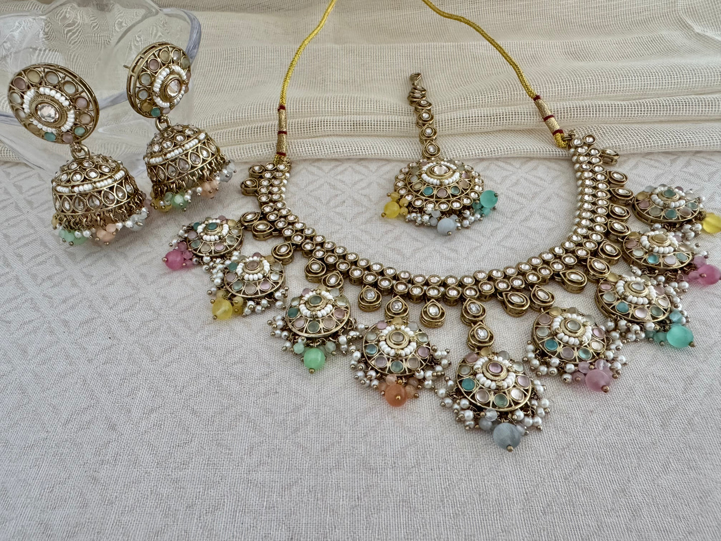 SAVI PASTEL MULTI NECKLACE SET