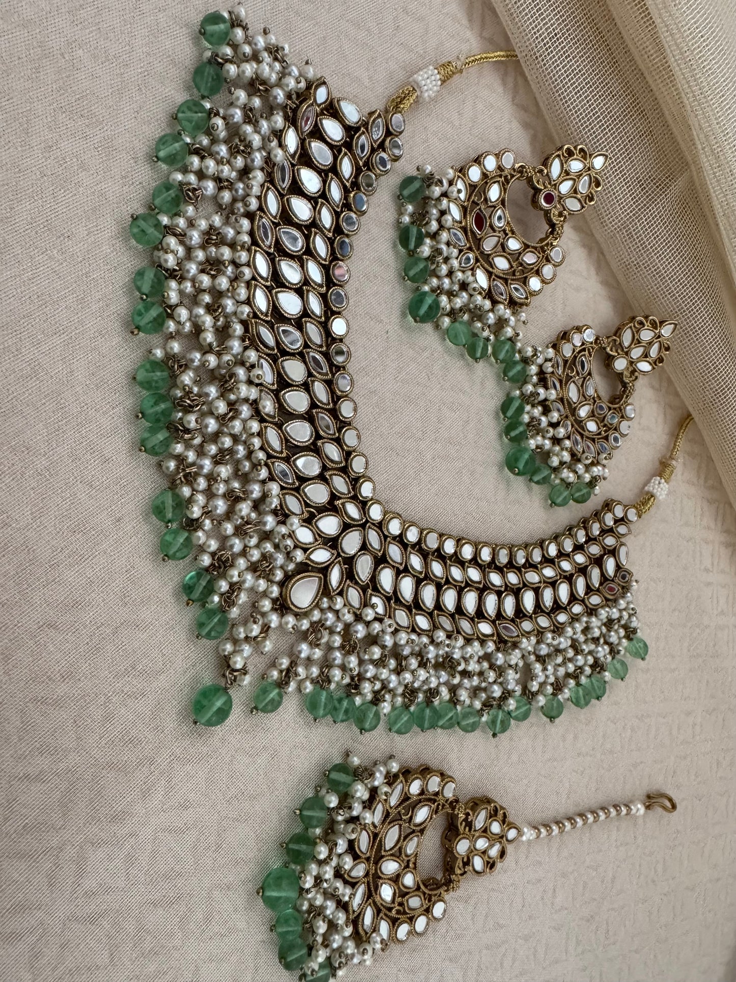 KIANA MIRROR NECKLACE SET
