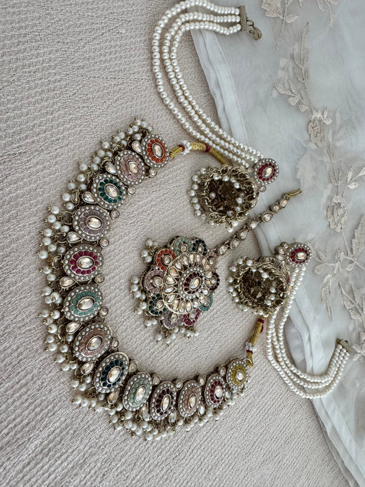 SARA MULTICOLOR SAHARA NECKLACE SET