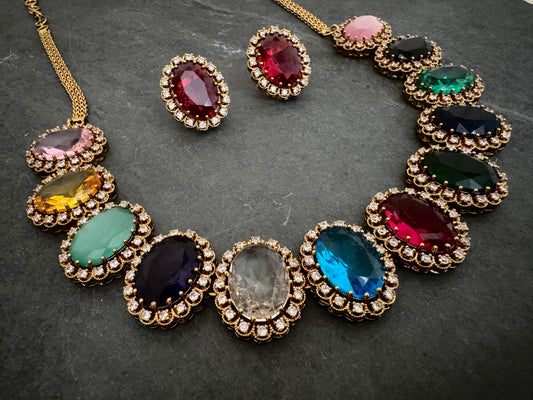 NOOR MULTICOLOR NECKLACE SET