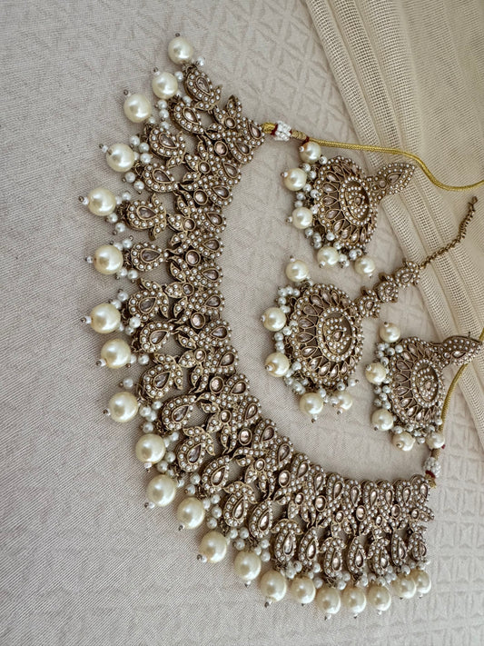 RIYA PEARL NECKLACE SET
