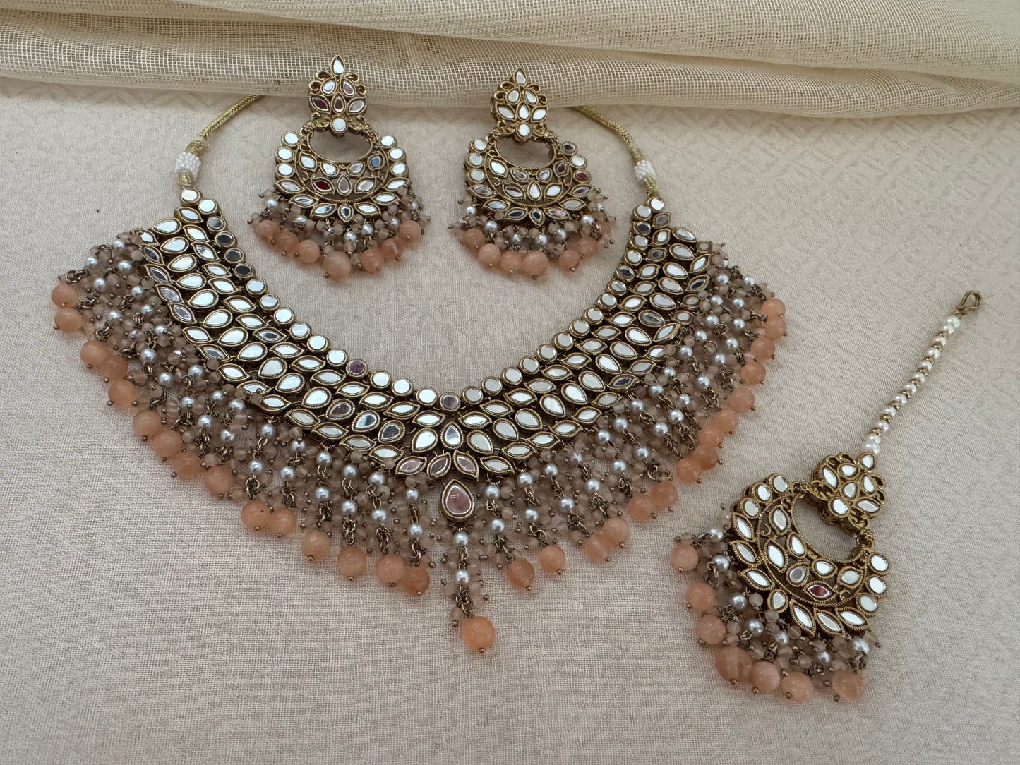 KIANA MIRROR NECKLACE SET