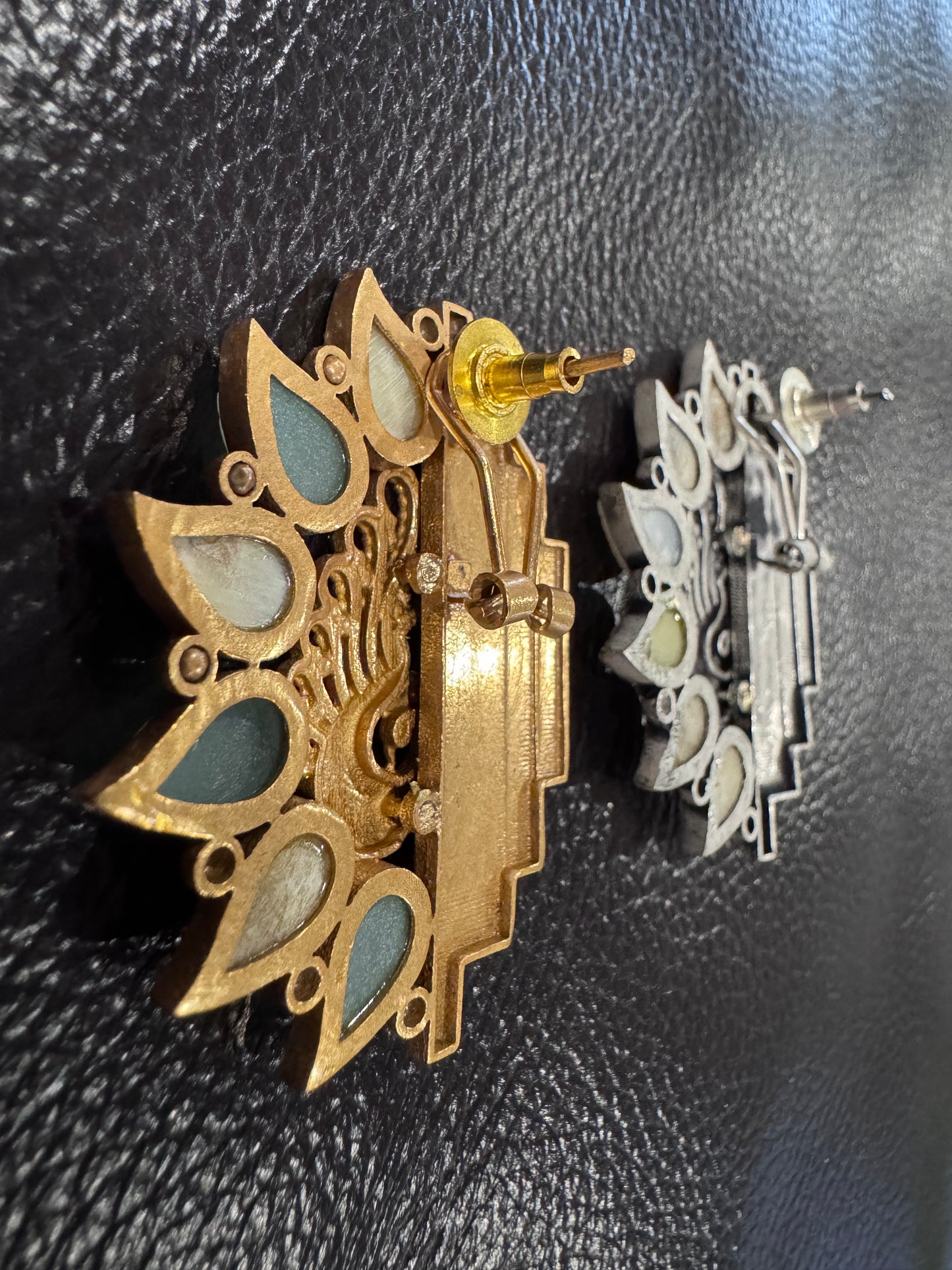 Simone Mother of Pearl Peacock Earrings