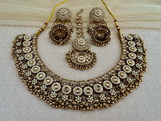 ARYA PEARL POLKI NECKLACE SET