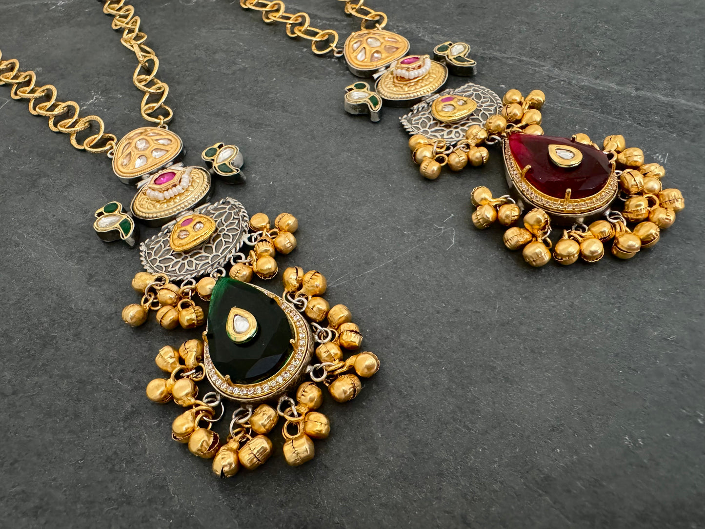 TANYA LONG TWO-TONE NECKLACE
