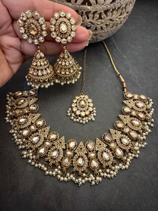 GINA GEOMETRIC NECKLACE SET