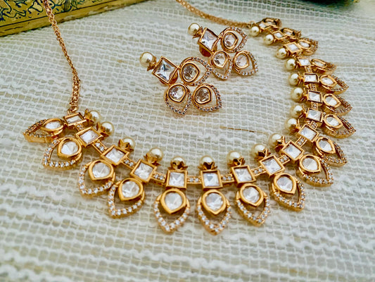 NEEMA MOISSANITE NECKLACE SET