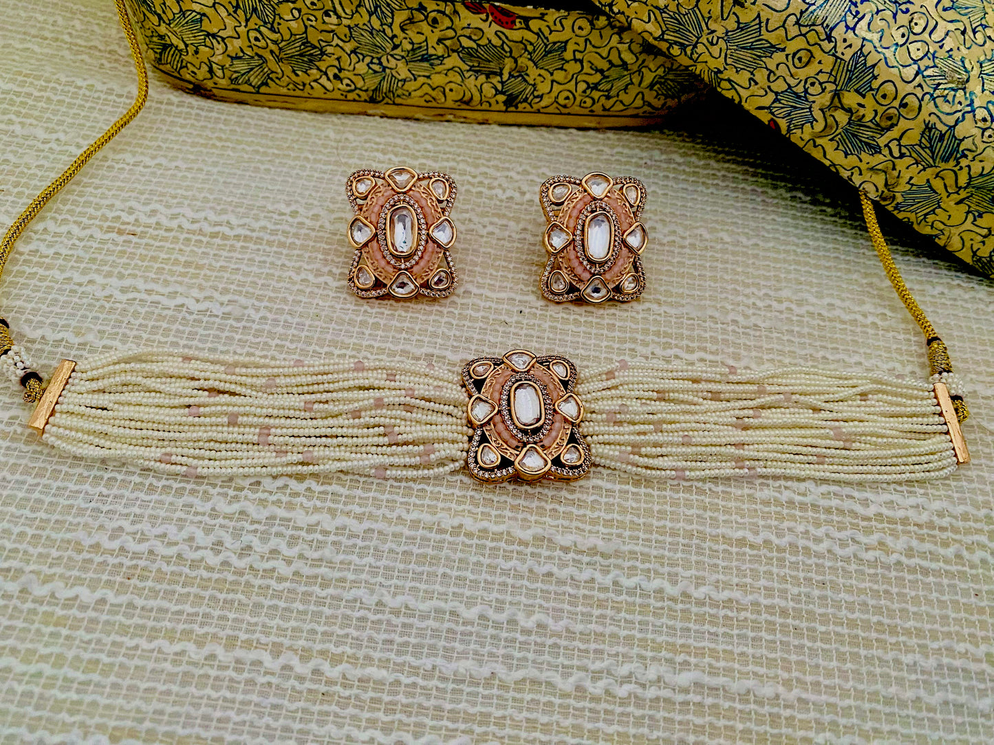 TARA POLKI CZ CHOKER SET