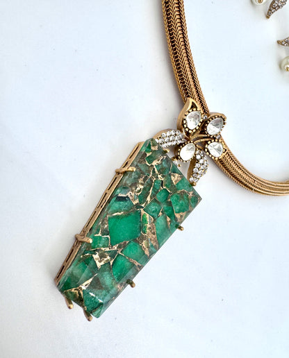 Aria Agate Hasli Necklace Set