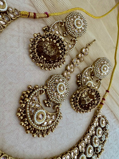 ARYA PEARL POLKI NECKLACE SET