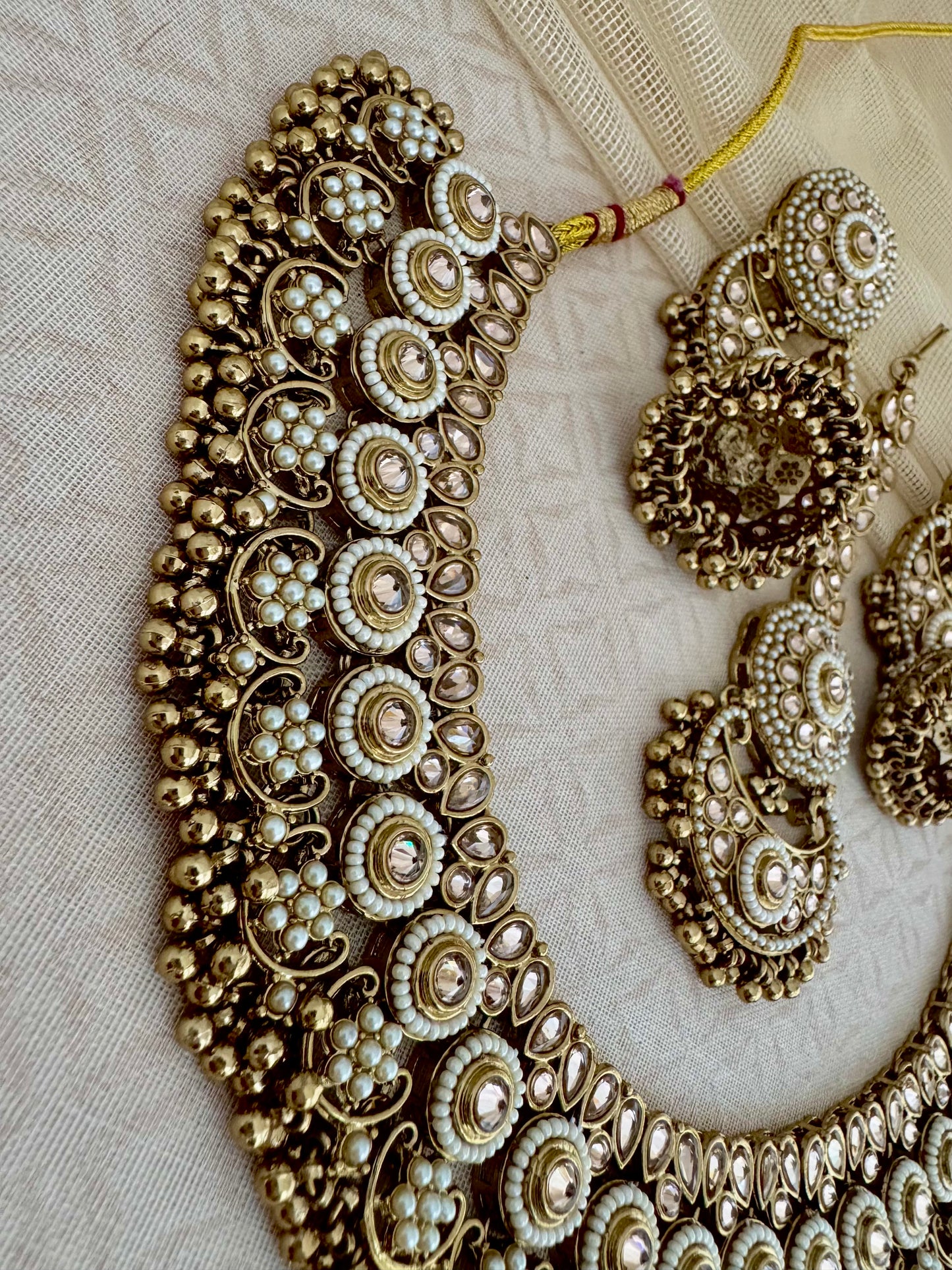 ARYA PEARL POLKI NECKLACE SET
