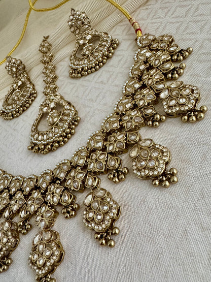 VEDA BRONZE GOLD NECKLACE SET