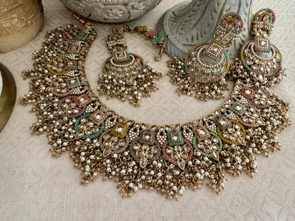 LEAH PASTEL MULTI NECKLACE SET