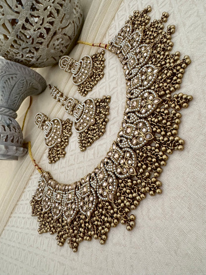 LEAH BRONZE GOLD NECKLACE SET