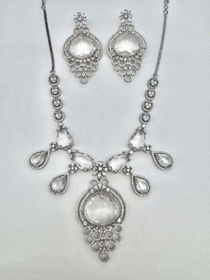 SARA CZ POLKI NECKLACE SET
