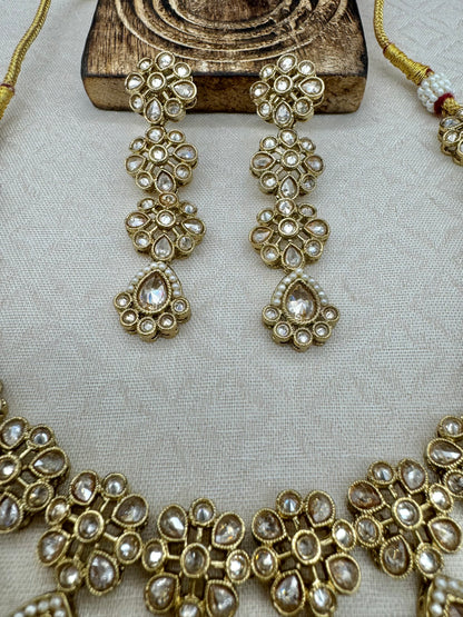 RIMAYA ANTIQUE GOLD NECKLACE SET