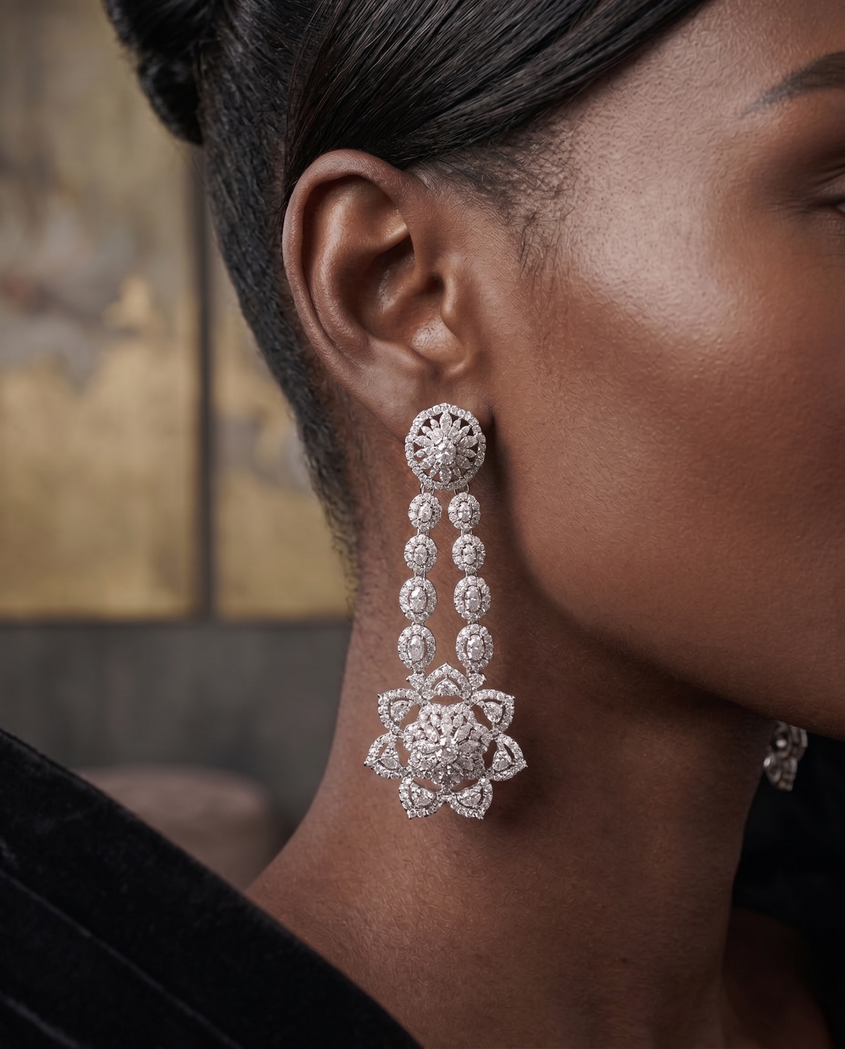 SIDRA CZ MULTISTRAND NECKLACE SET