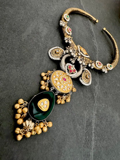ANYA TWO-TONE HASLI PENDANT NECKLACE