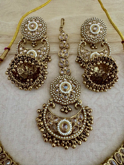 ARYA PEARL POLKI NECKLACE SET