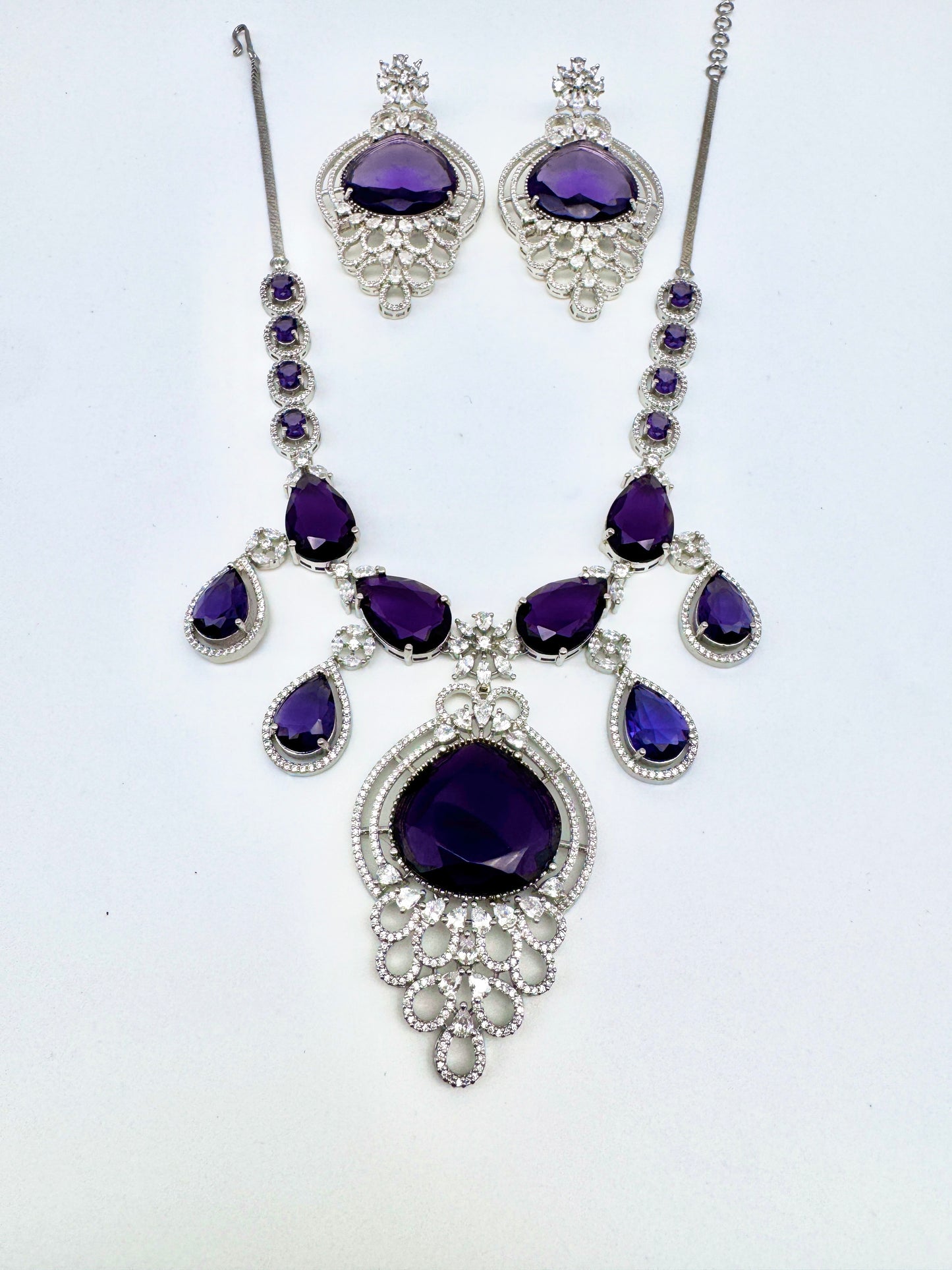 SARA CZ POLKI NECKLACE SET