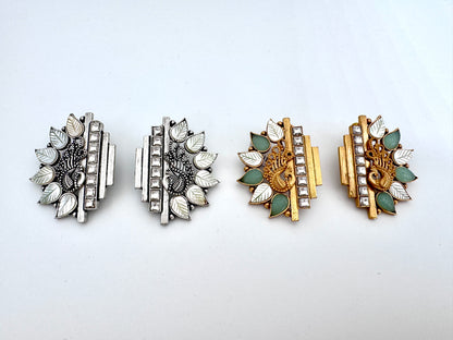 Simone Mother of Pearl Peacock Earrings