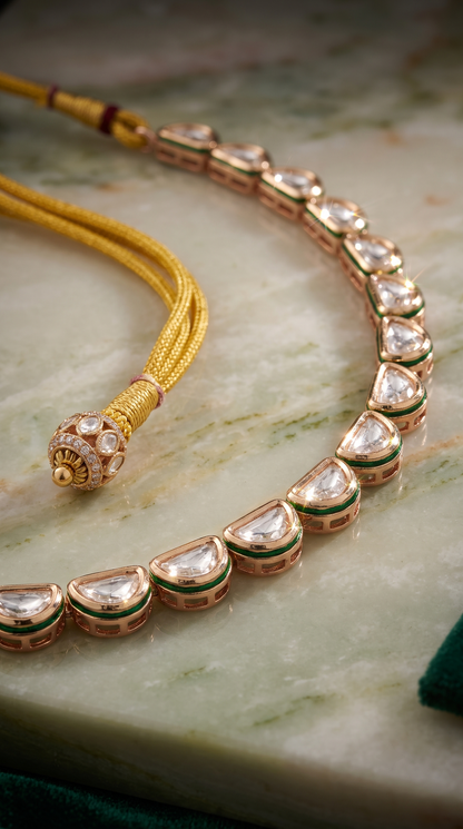 LARA KUNDAN STRING NECKLACE SET
