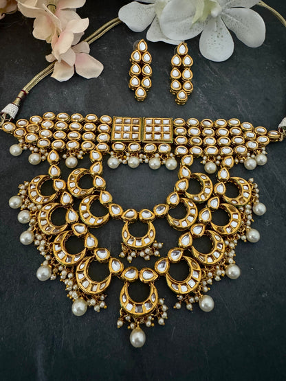 DEVI GOLD KUNDAN CHOKER SET