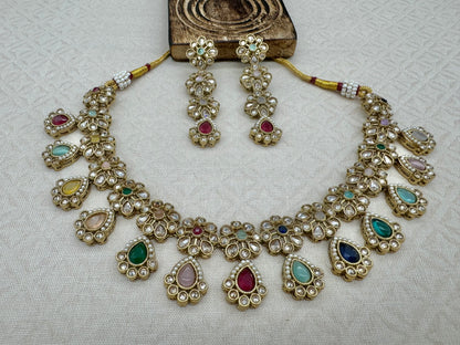 RIMAYA NAVRATAN MULTI NECKLACE SET