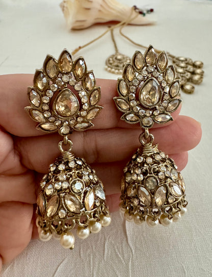 SOHA ANTIQUE GOLD BRONZE NECKLACE SET