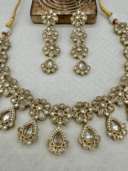 RIMAYA ANTIQUE GOLD NECKLACE SET