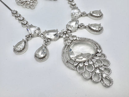 SARA CZ POLKI NECKLACE SET