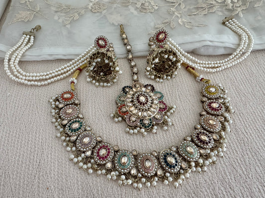 SARA MULTICOLOR SAHARA NECKLACE SET