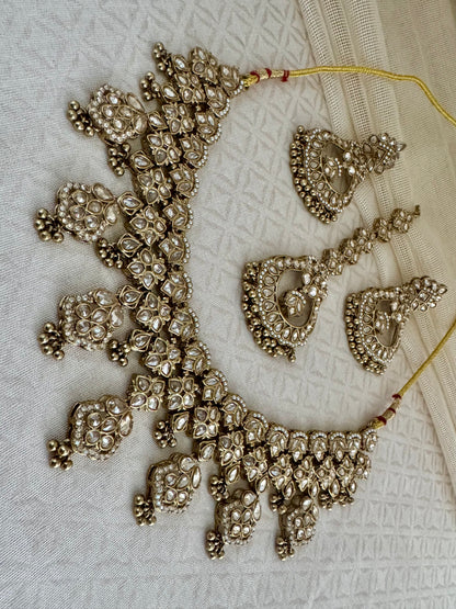 VEDA BRONZE GOLD NECKLACE SET