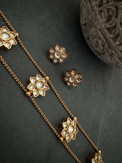 ALAYA KUNDAN FLORAL CHOKER SET