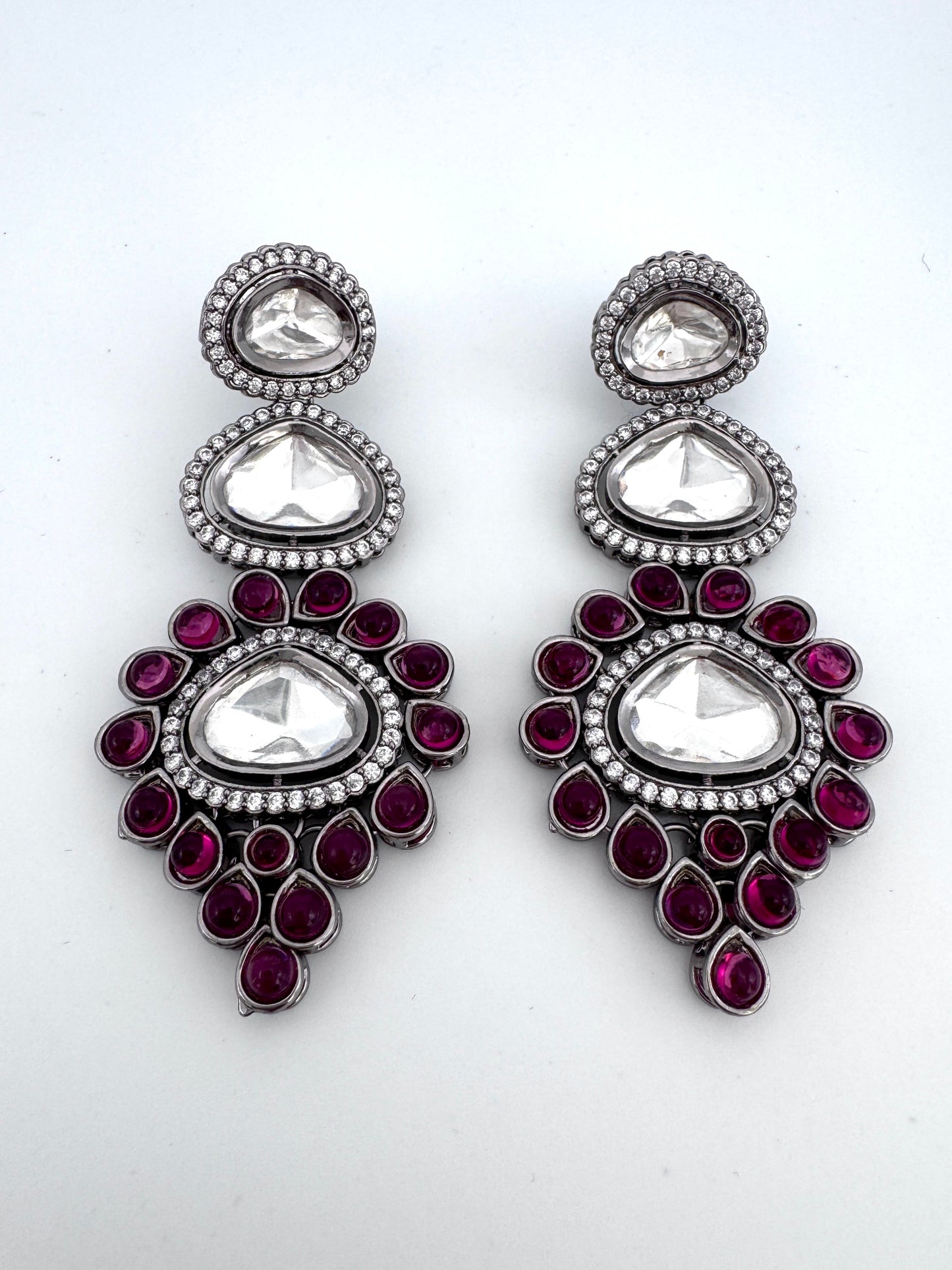 Anaya Statement Polki Earrings